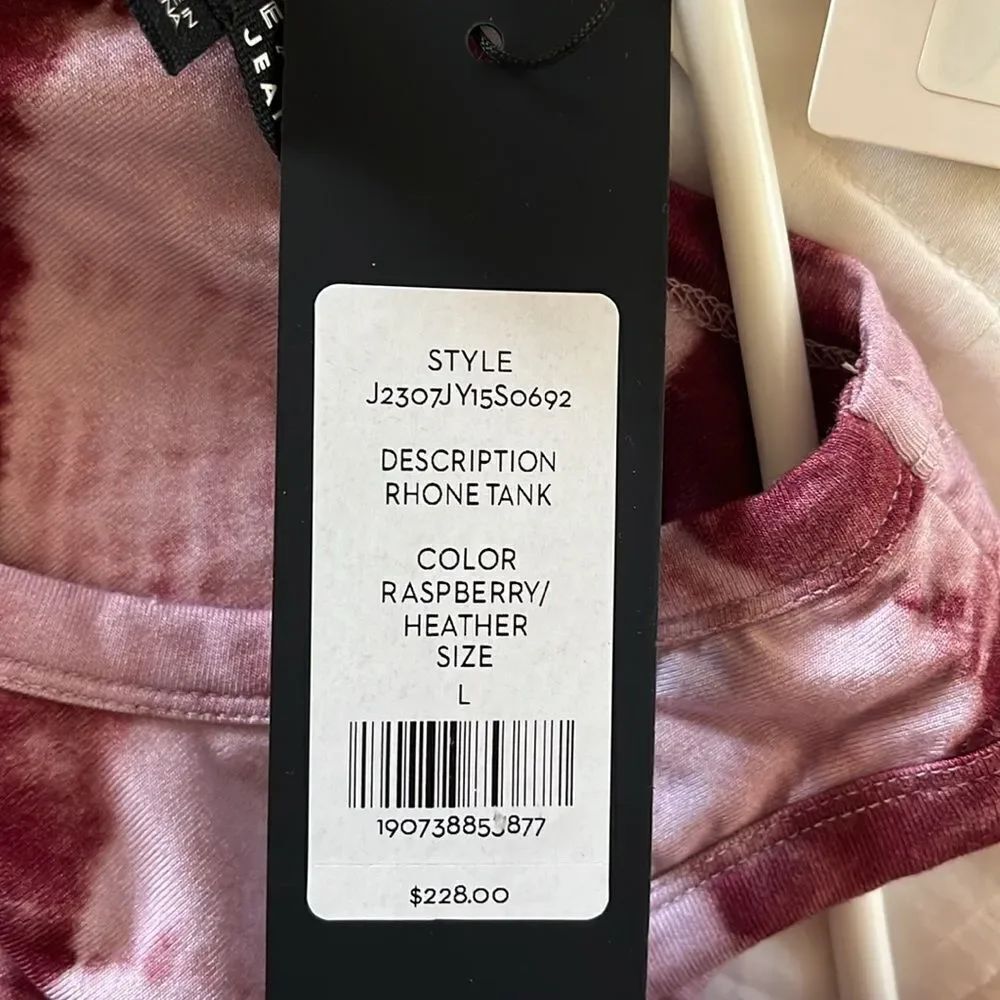 Veronica Beard Rhône Tank NWT Size L Raspberry Heather - Picture 5 of 8